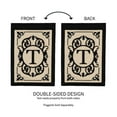 thumbnail image 4 of Evergreen Flag Cambridge Chic Letter T Monogram Applique Garden Flag - 12.5" Wide x 18" High, 4 of 5