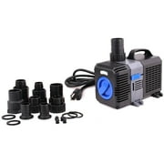 CALHOME Adjustable Submersible Inline Fish Tank Fountain Aquarium Waterfall Koi Filter 1375 GPH Pond Pump