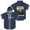 Navy, variant on Waylon Wyatt Out of the Blue Tour Baseball Jersey Women Men Hooded Short Sleeve Shirt Casual Trendy T-shirt