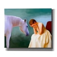 thumbnail image 1 of Epic Graffiti 'Sad Girl And Horse' by Ata Alishahi, Giclee Canvas Wall Art, 24"x20", 1 of 8