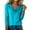08#Cyan, variant on Womens Cowl Neck Sweater, Soft Knit Long Sleeve Pullover, Casual Winter Tops for Everyday Wear 2026 Hot Pink M