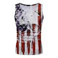 thumbnail image 5 of JINMGG Mens Shirts Clearance,Men's Summer Independence Day 3D Digital Print Sleeveless Tank Top Casual T-Shirt, 5 of 5