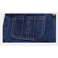 thumbnail image 6 of KIDSCOOL SPACE Little Girl Boy Fashionalble Jean Overalls,Toddler Ripped Denim Cute Slim Pants,Light Blue,5-6 Years, 6 of 6