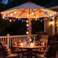 thumbnail image 5 of Yhmxh Red White Blue Star String Lights, Patriotic 4th of July LED Fairy Lights, Waterproof American Flag Star Lights for Independence Day, Memorial Day, Outdoor Patio, Porch, Party Decorations, 5 of 6