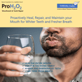 thumbnail image 4 of ProH2O2 Natural Mouthwash, Salt Swish, & Tooth Repair by Thrival Labs, Press Top Dispensing, 16 Fluid Ounces, 4 of 11
