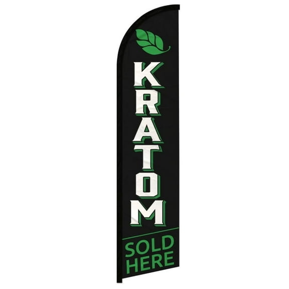 Kratom Sold Here Windless Banner Flag