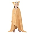thumbnail image 1 of Sonducket Hogar niños Toalla de baño Chinlon niños absorbente de agua estilo de dibujos animados Adorable albornoz de ducha Ponchos Pijama Marrón, 1 of 6