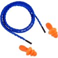 thumbnail image 5 of Tapones para los oídos con cordón de color azul, 20 pares, reutilizables, de silicona, con cuerda, con cancelación de ruido, para dormir y protección auditiva, 5 of 5