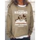 thumbnail image 1 of Sudadera Un día sin leer 601488 Khaki L FLhrweasw  Para estrenar, 1 of 2
