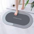 thumbnail image 3 of Binwennn Diatomaceous Bath Rug Super Absorbent Rubber Backing Non Washable Bathroom Floor Mats Shower Rug For In Front Of Bathtub Shower Room 1pc Olive Throw Blanket The Carpet 9x8 Area Rug Shag Rug, 3 of 3