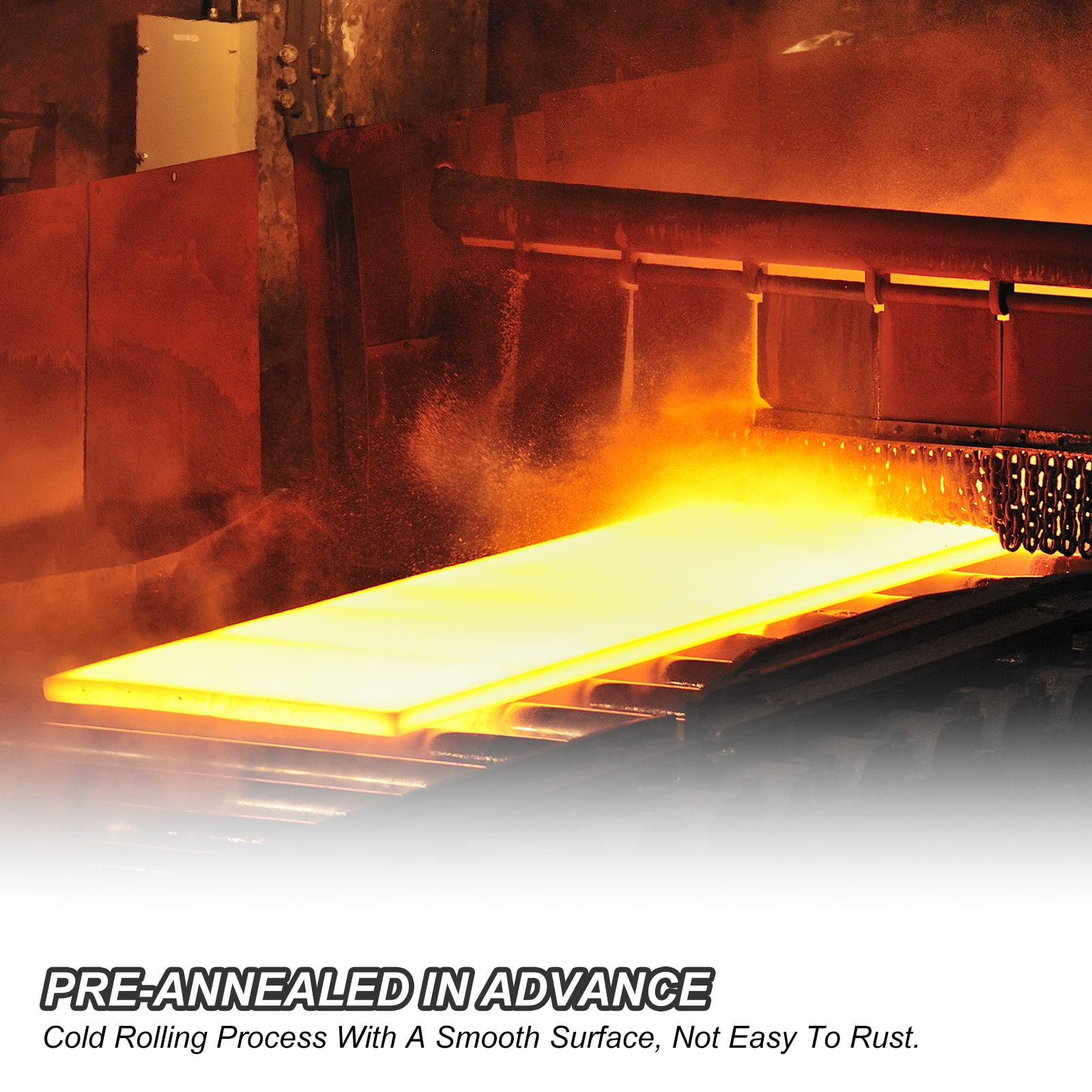 Unique Bargains Spring Steel for Knife Making Flat Bar for Blank Sheet 4"x 11/2"x 4/16"