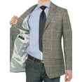 thumbnail image 5 of Mens Charcoal Plaid Modern Fit Blazer Luciano Natazzi 2, 5 of 6