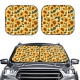 thumbnail image 2 of Sikiie Romantic Elegant Sunflower Print Foldable Car Windshield Sun Visor, Car Window Sunshade Suitable for Sedan, SUV and Truck Car Accessories-Medium, 2 of 6