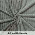 thumbnail image 3 of Ultra Soft Fuzzy Plush Toddler Bed Blanket, Warm and Lightweight Fleece Stripes Crib Throw Blanket, 30" x 40", Gray, 3 of 5