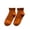 Orange, variant on Clossjun 5 Pairs Women Ruffle Crew Socks Soft Fashion Frilly Socks Cute Breathable LightWeight Ankle Socks For Outgoing Back To School Orange