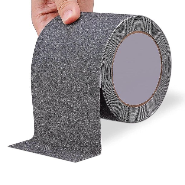 Cinta Antideslizante, 10cm*5m/4in*16ft Cinta Antideslizante para Escalones, Cinta Adhesiva Antideslizante, Cinta de Seguridad de Alta Tracción, Cinta Antideslizante Impermeable al Aire Libre