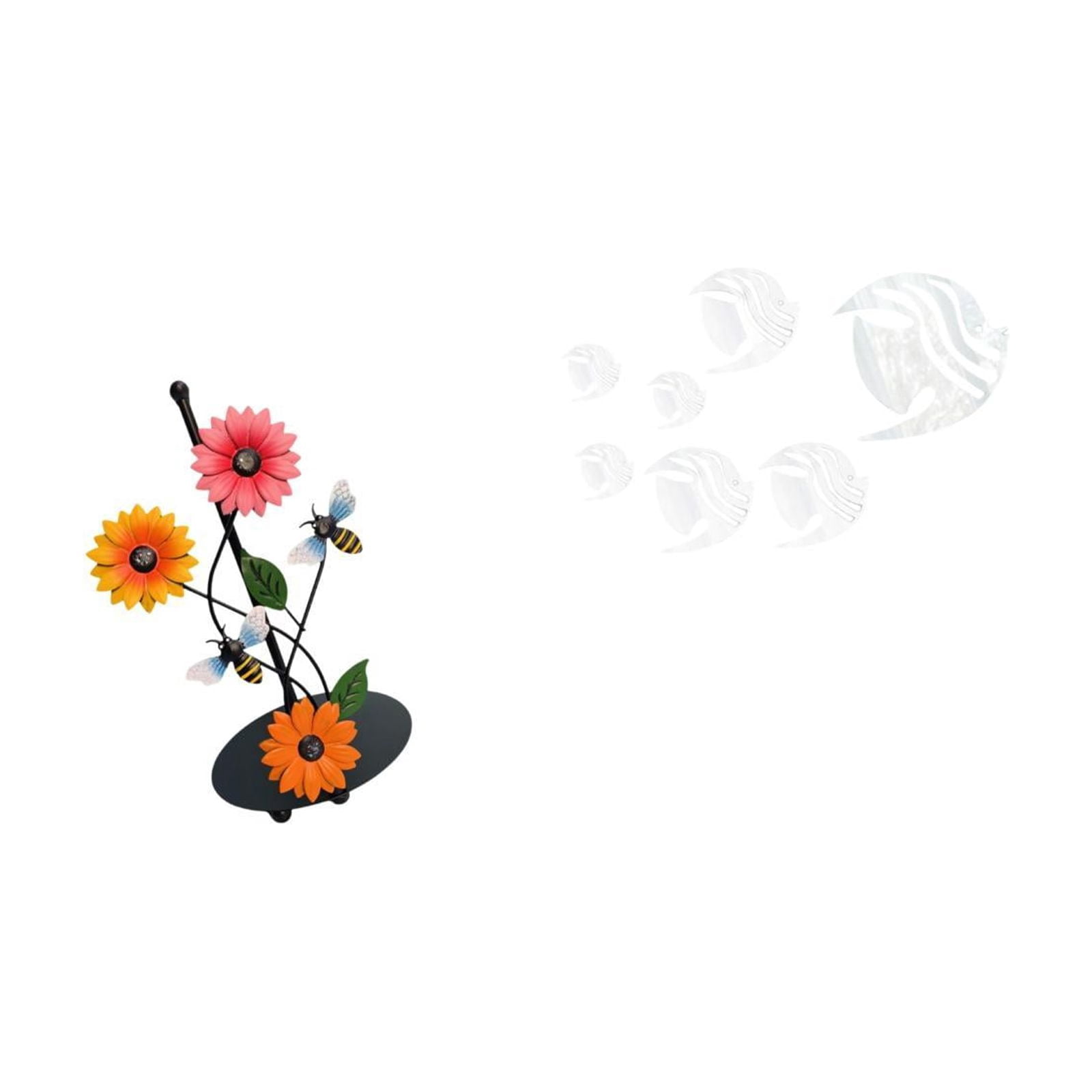 Fiocias Toilet Paper Holder Paper Towel Holder Countertop Wall Sticker Acrylic Mirror Wall Stickers Iron And Acrylic Material Easy Installation Suitable for K