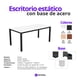 thumbnail image 3 of Escritorio Viena 180x60cm – Blanco con Patas Gris Oxford, 3 of 4
