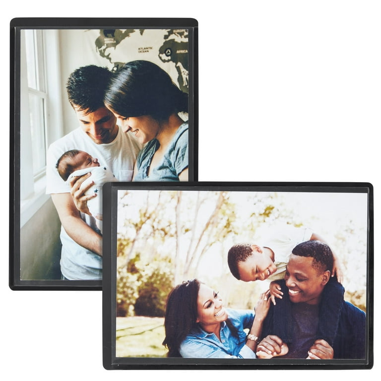 Magnetic Picture Frames - Picture Magnets for Refrigerator - Magnetic Picture Frame Set - Magnet Photo Frames for Fridge - Magnetic Photo Pocket