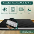 Japanese Floor Mattress, Futon Mattress, Foldable & Portable, Roll Up