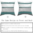 thumbnail image 5 of Teal Pillow Covers 16x16 Set of 2 Light Grey Gray White Modern Abstract Art Striped Throw Pillows Farmhouse Outdoor Decorative Pillowcase Cotton Square Cushion Cover for Home Couch Bed, 5 of 6