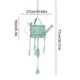 thumbnail image 3 of Weloille Arrosoir en Fer Forgé Panier Suspendu pour Plante, Trou de Drainage Antirouille Support Détachable pour Pot de Fleurs, Support Suspendu Rétro Résistant aux Intempéries pour Plantes pour Déco de Balcon, Patio, Véranda, Jardin, 3 of 6