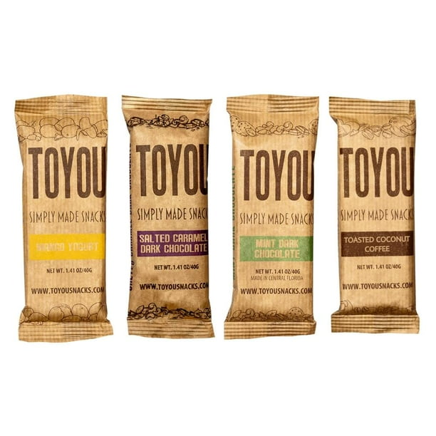 Barra Sabores Surtidos Toyou Healthy Snacks 4 Barras de 40 g de cereales con frutos secos