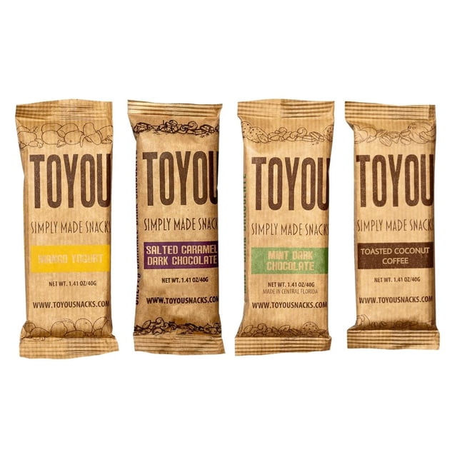 Barra Sabores Surtidos Toyou Healthy Snacks 4 Barras de 40 g de cereales con frutos secos