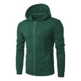 thumbnail image 4 of Men’s Jacquard Plaid Hoodie Long Sleeve Drawstring Casual Hooded Sweatshirts Jackets with Pockets Yellow Hoodie with Design Men Jacket with Hoodie And Zipper, 4 of 4
