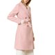 thumbnail image 4 of BLAZER LARGO DE MUJER CON SOLAPA CHIC INSPIRADA, DOBLE BOTONADURA, CINTURÓN Y DISEÑO EN CHEVRÓN, TAMAÑO XS, COLOR ROSA, 4 of 8