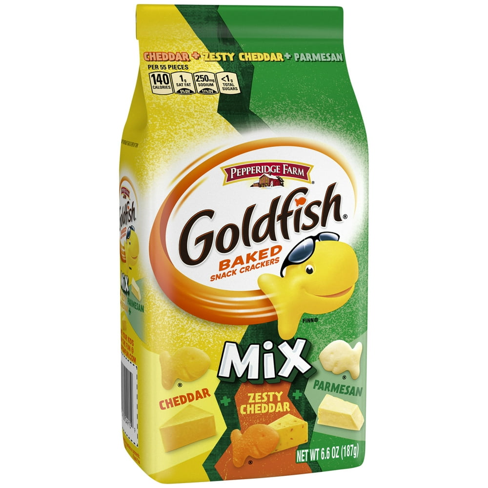 Pepperidge Farm Goldfish Mix Cheddar + Zesty Cheddar + Parmesan