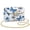 Blue Butterfly Daisy White, variant on Christmas Dachshund Dog Red Print Small Crossbody Bag for Women Casual Leather Crossover Shoulder Bag Christmas Women's Cross Body Handbags with Anti-Theft Zipper