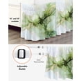 thumbnail image 3 of Sage Green Marble Bed Skirt King Size 16" Drop Green Ombre Artwork Ruffled Wrap Around Bed Skirts Adjustable Elastic Bedskirt Dust Ruffle for King Size Bed, 3 of 7