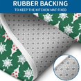 thumbnail image 4 of Green Christmas Tree and Snowflake Pattern Bathroom Rugs Sets 3 Piece,Toilet Cover Set,Absorbent Non Slip Bathroom Mats Sets with U-Shaped Contour Rug Toilet Rug Set, 4 of 5
