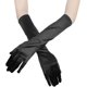 thumbnail image 1 of Guantes largos de noche para mujer y niña, guantes de satén con codo para mujer, guantes de vestir finos para novia, guantes de vestir para banquete de graduación y boda, guantes de ópera, 1 of 4