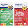 Multi-Flavor Equate Nicotine Mini Lozenge, Cherry/Mint, 4 mg, 108 Count