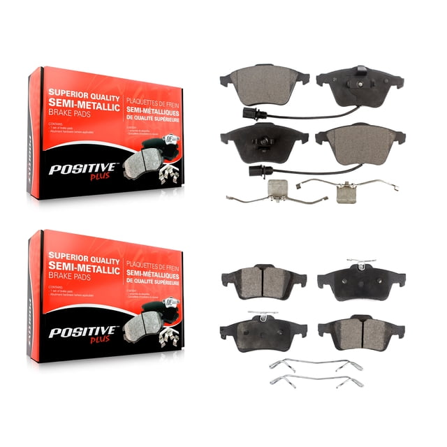 Positive Plus Front Rear Semi-Metallic Brake Pads Kit for Car Saab 9-3 9-3X KPF-100548