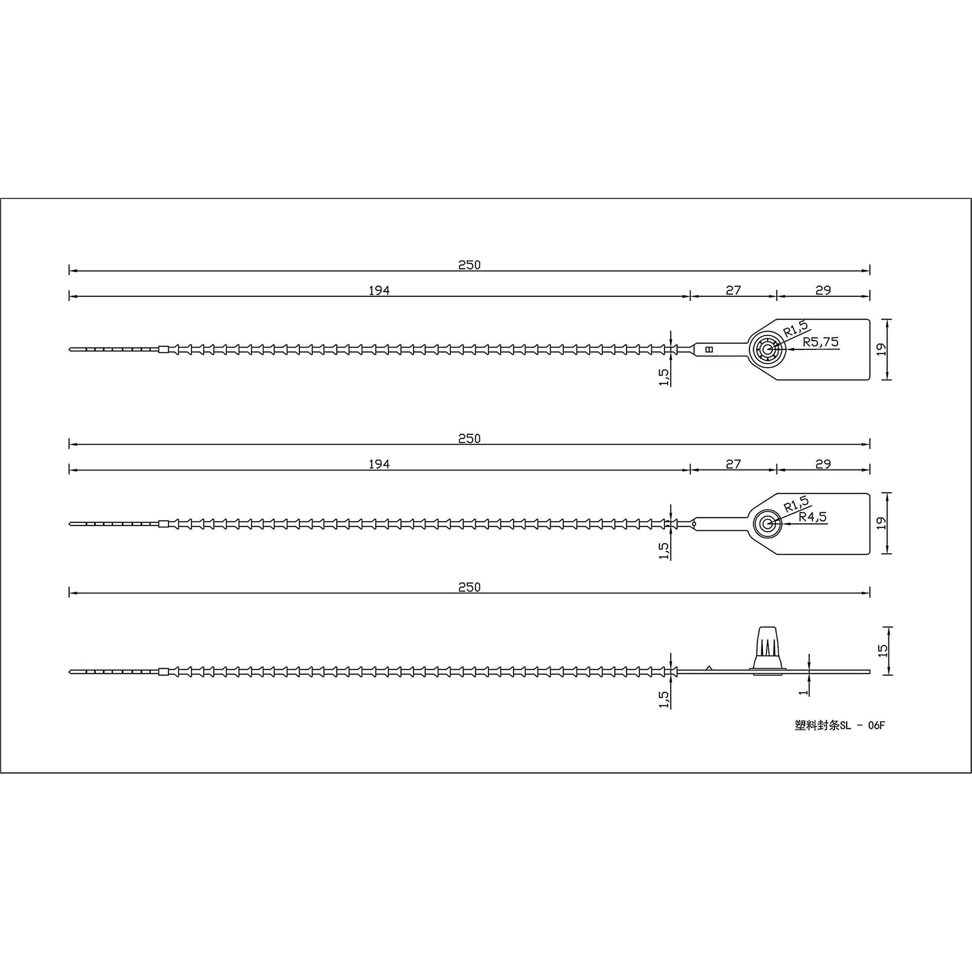 Lot 300 Scellés Plastique Numérotés 250 Mm - Attaches Jetables Inviolables Pour Sécurité & Identification