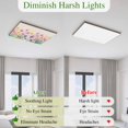 thumbnail image 6 of Fluorescent Light Covers 1 Pack 4x2 ft Watercolor Flowers Ceiling Light Covers Spring Art Light Filters for Classroom, Office & Home, Drop Ceiling Light Covers, 6 of 8