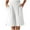 White, variant on Jalioing Women's Summer Casual Shorts Wide Leg Loose Shorts with Pocket Elastic High Waist Knee Length Shorts