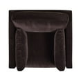 thumbnail image 6 of Jennifer Taylor Home Knox 36" Modern Farmhouse Performance Velvet Large Living Room Accent Arm Chair in Deep Brown, 6 of 13