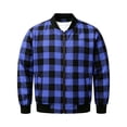thumbnail image 6 of Atkumj Mens Plaid Jacket Casual Long Sleeve Zip Up Outerwear Trendy Ribbed Cuffs and Hem Fall Jackets for Men S, 6 of 9