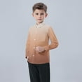 thumbnail image 6 of OKSALE Boys Button Down Shirts Size 8 Long Sleeve Shirt Trendy Casual Gradient Tops School Uniform Dress Shirt with Chest Pocket for 6 Months - 8 Years Toddlers Gifts for Boys 8-12, 6 of 8