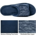 thumbnail image 3 of Sofora by RockDoves Men's Adjustable Wrap Memory Foam Slide Slipper, 3 of 6