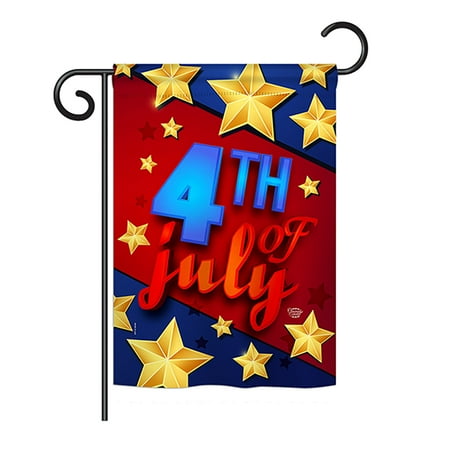 Ornament Collection G192164-P3 4th of July Stars Americana Fourth Impressions Decorative Vertical 13" x 18.5" Garden Flag