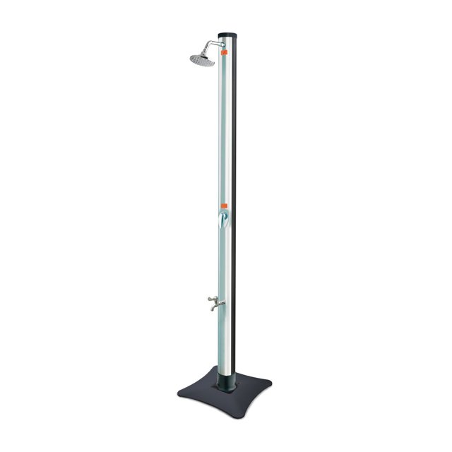Island Retreat Rapid Flow Pool-Side Solar Shower And Foot Wash - Non-Corrosive Brass, Eco-Friendly Pool And Spa Shower