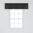thumbnail image 2 of Ambesonne Minimalism Window Valance, Hexagonal Forms on Dark, 54" X 12", Charcoal Grey and White, 2 of 3