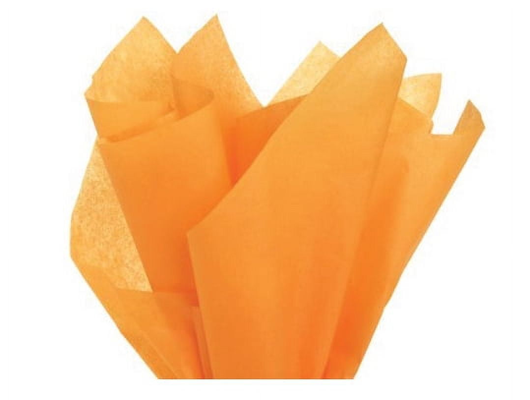 Tangerine Light Orange Gift Wrap Tissue Paper 15in X 20in - 100 Sheets 