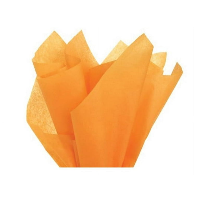 JAM Paper Tissue Paper 26 H x 20 W x 18 D Orange Pack Of 10 Sheets