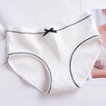 thumbnail image 2 of B91xZ Culotte en Coton pour Femmes Invisible Sans Couture Bikini Demi-Couverture, Beige m, 2 of 3